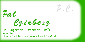 pal czirbesz business card